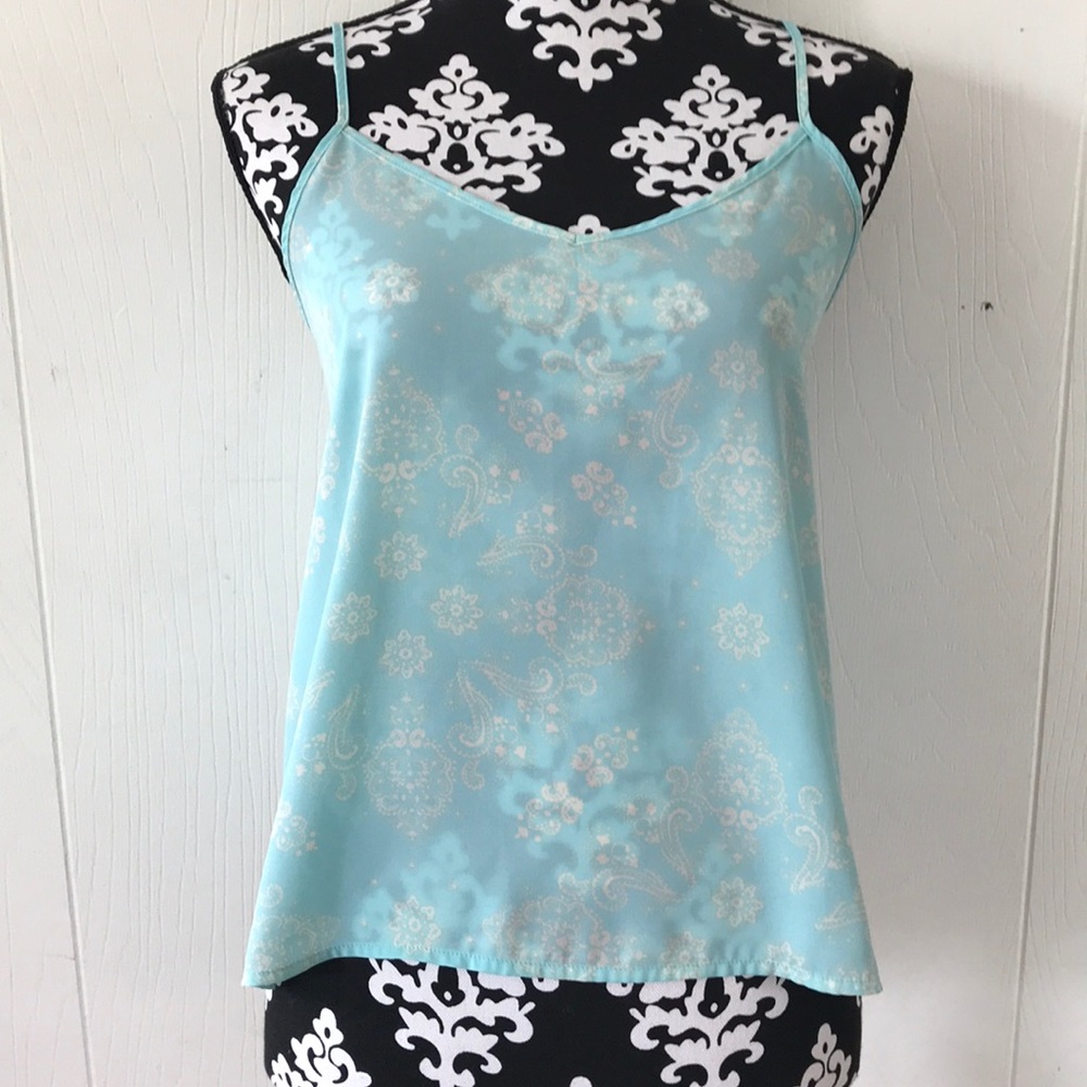 🍓blue summer tank top